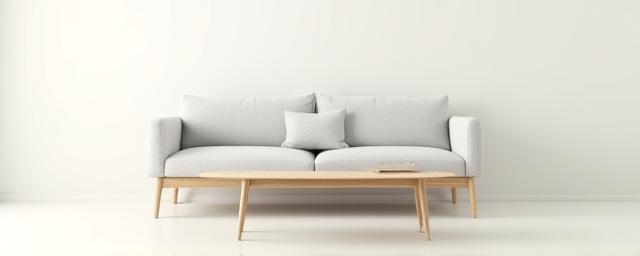 Moderne skandinavisk sofa med rene linjer