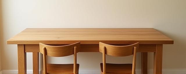 Massivt egetræsspisebord i nordisk stil