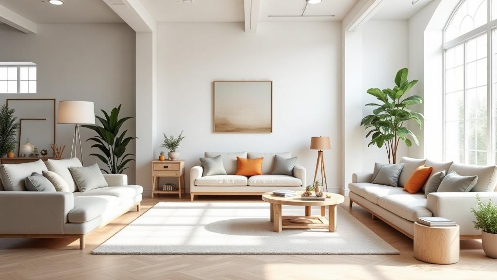 Interiør fra Skagerrak Stuen showroom med elegante møbler